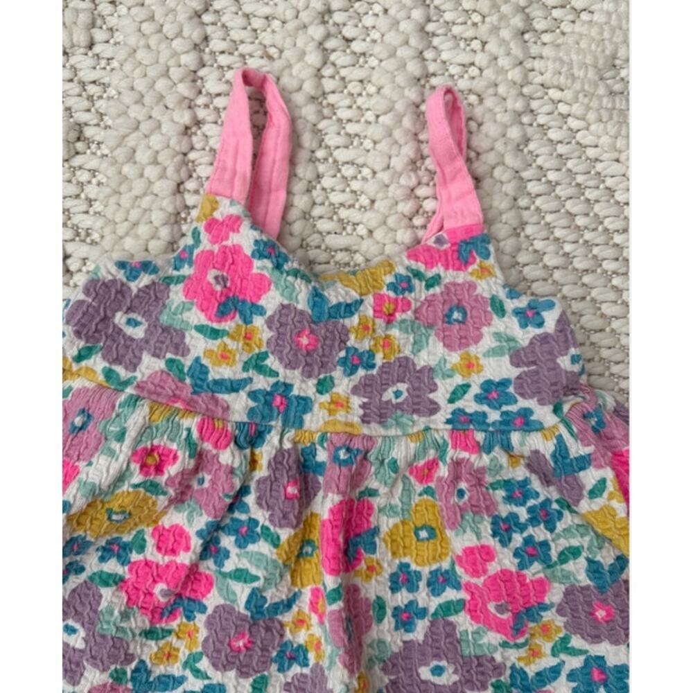 ZARA Toddler Girls Bright Floral Summer Dress Size 2 Years - Picture 3 of 4